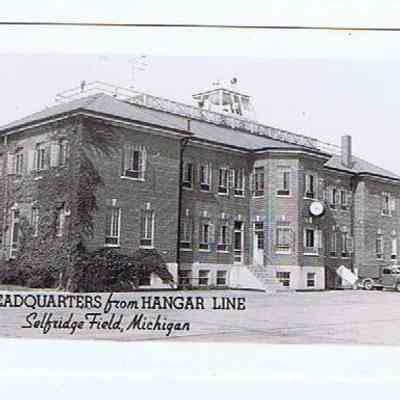 HQ from Hangar Line at Selfridge Field