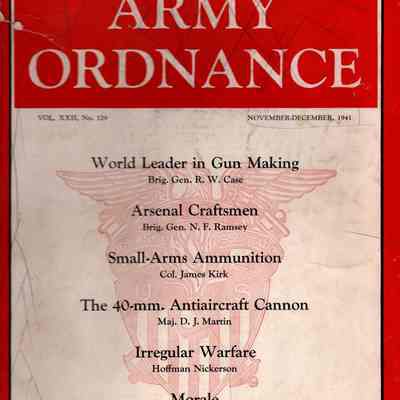 November-December 1941 issue of Army Ordnance Magazine
