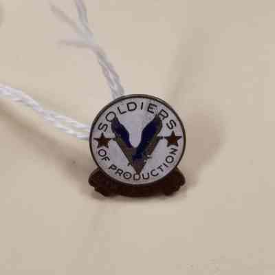 UAW CIO Enamel Pin 1943