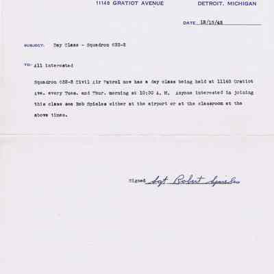 CAP Class announcement