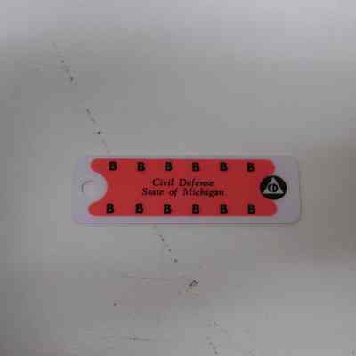 Civil Defense Blood type tag Type B