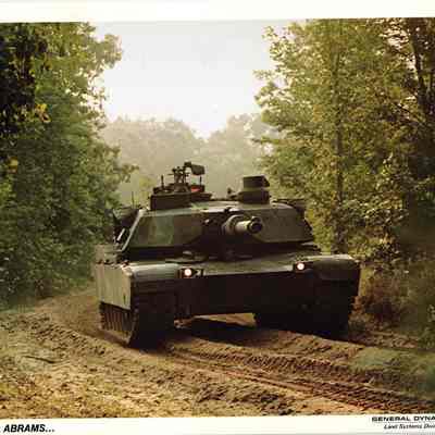 M1A2 Abrams Publicity Photo Card