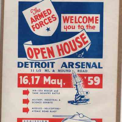Detroit Tank Plant Open House Flyer