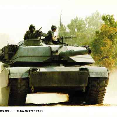 M1 Abrams Publicity Photo Card
