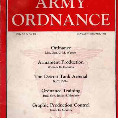 January - February 1942 issue of Army Ordnance Magazine