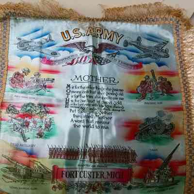 WWII Ft. Custer "Mother" Pillow