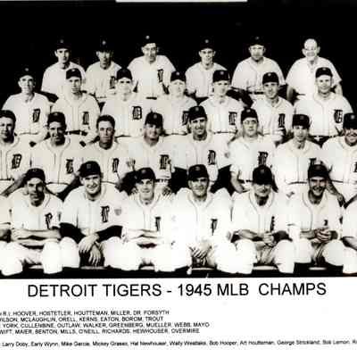1945 Detroit Tigers team photo