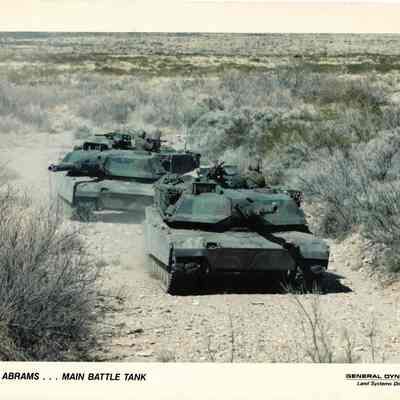 M1A1 Abrams Publicity Photo Card