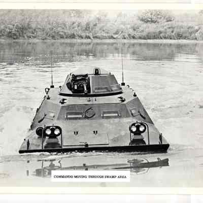 Commando Moving Through Swamp Area