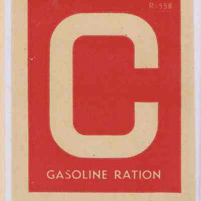 Gas ration Sticker "C"