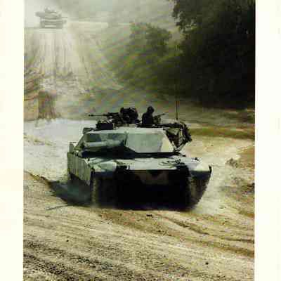 M1 Abrams Publicity Photo Card