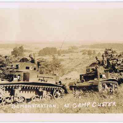 Second Army Maneuvers Postcard