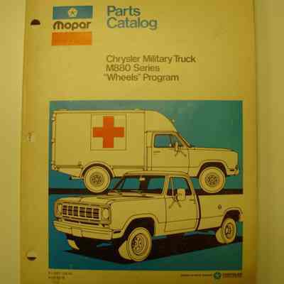 M880 Parts book from Chrysler
