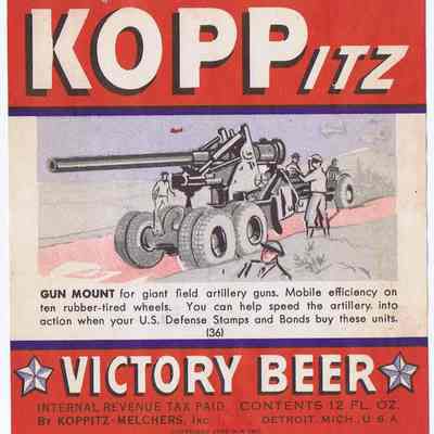 Koppitz Victroy Beer Label # 36