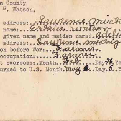Van Buren County Veteran survey