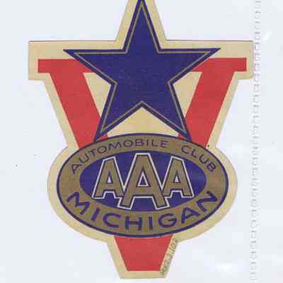 AAA V Star Automotive Sticker