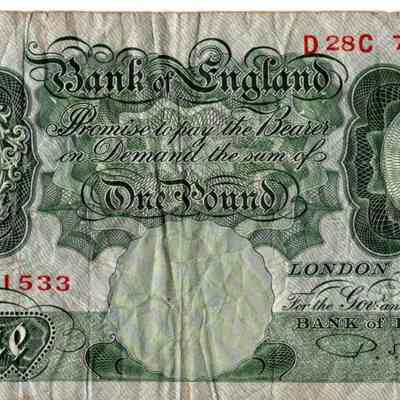 One Pound Note, bank Of England