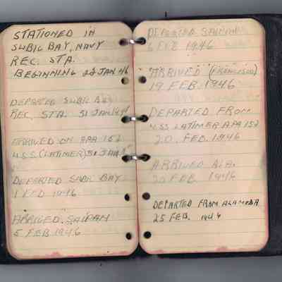 Albert Kopack Important Date Logbook