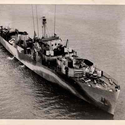 Gunboat on Lake Michigan