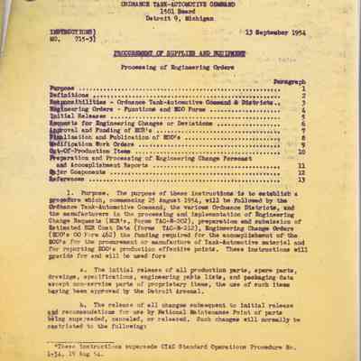 Procurement of Supplies and Equipment