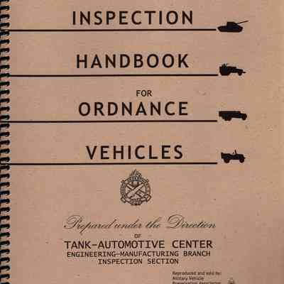 Inspection Handbook for Ordnance Vehicles