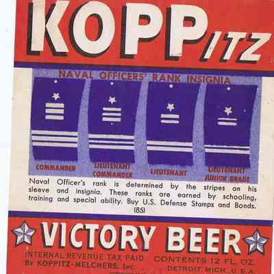 Koppitz Victory Beer Label #85