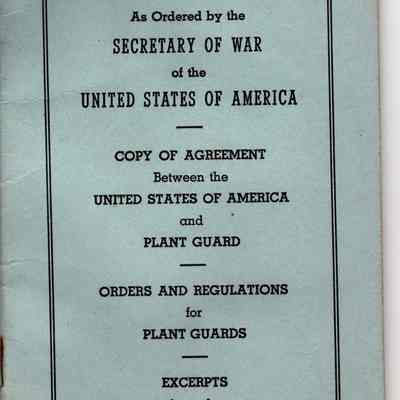 Military Organization of Plant Guard