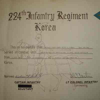 224th Infantry Regiment Korea