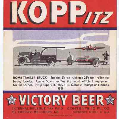Koppitz Victory Beer Label #83