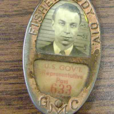 Fisher Body GMC Workers Badge