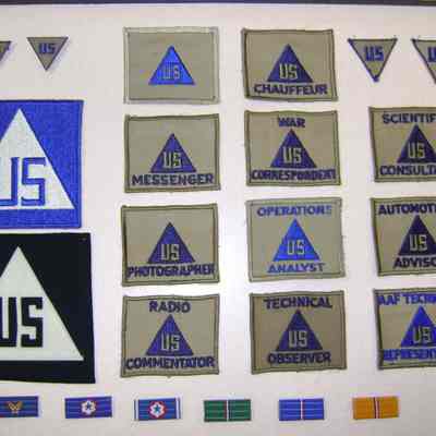 Army Civillian Patch display