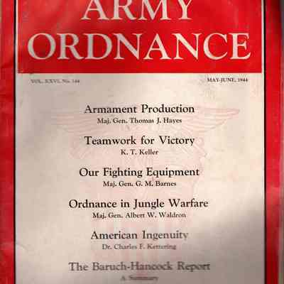 May-June 1944 issue of Army Ordnance Magazine