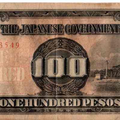 Phillippine 100 Peso Occupation