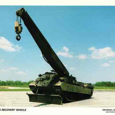 M1 Abrams Recovery Vehicle Publicity Photo Card