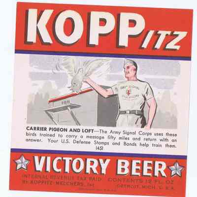 Koppitz Victory Beer label #45