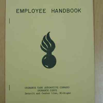 Ordnance Tank Automotive Command Employee Handbook