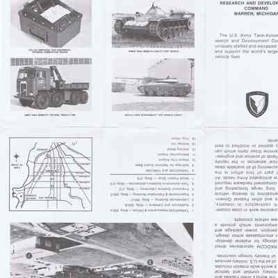 Dettroit Arsenal TARADCOM Info pamphlet