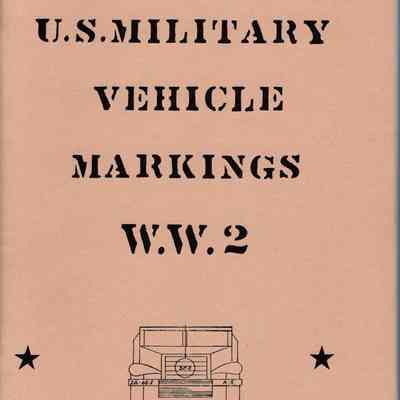 US Military Vehicle Markings WWII AR 850-5