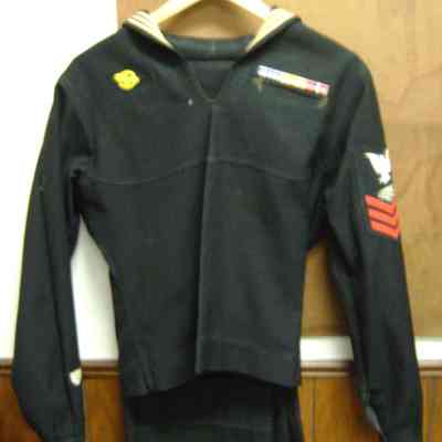 Albert Kopack Coast Guard Blue Service Uniform and Caps