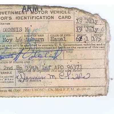 Motor Vehicle Operator ID, Childs