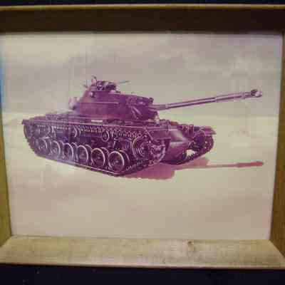 Framed M48 Tank Print