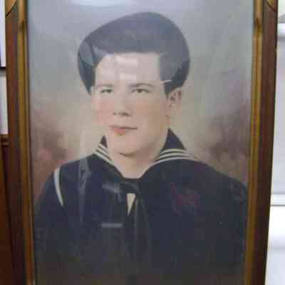 Framed Portrait of Edward Lee Sides USN