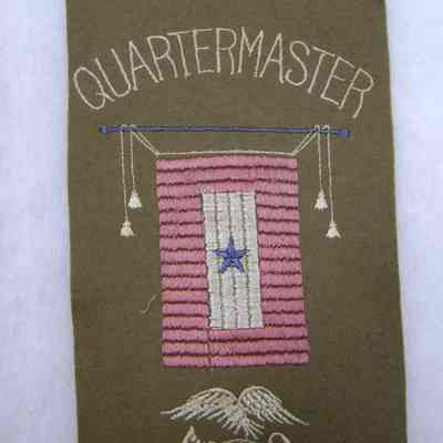 WWI Blue Star Flag, Quartermaster