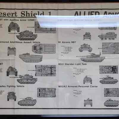 Desert Shield Poster Number 1, Allied Armor