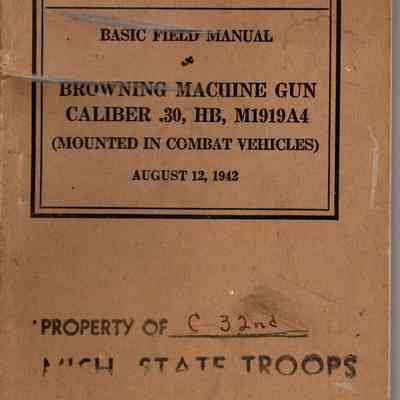 FM23-50 Browning M1919A4