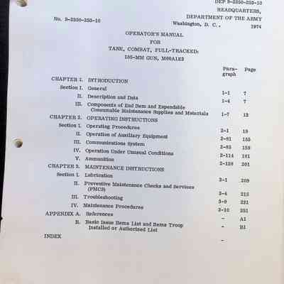Technical Manual M60A1E3