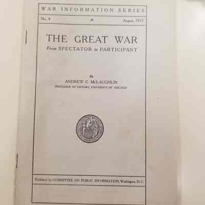 The Great War, From Spectator to Participant.