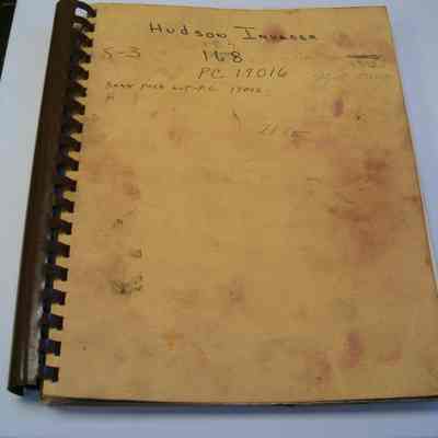 Hudson Invader 168 Parts Book