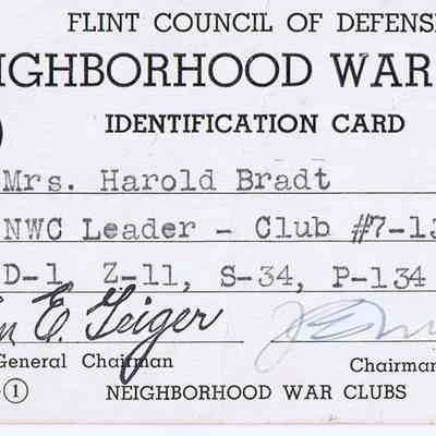 Neighborhood War Clubs ID Card
