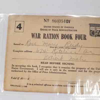 War Ration Book Four